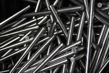 metal bars, chrome plated