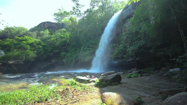 Soi Sawan Waterfall At Ubon Ratchathani Thailand