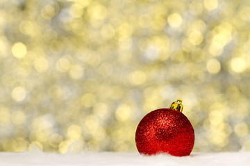 Christmas decoration on abstract background