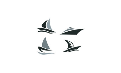 kinds of sailing boat vector