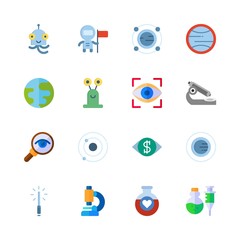 science icons set. launch, spaceman, construction and identity graphic works