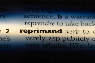 reprimand