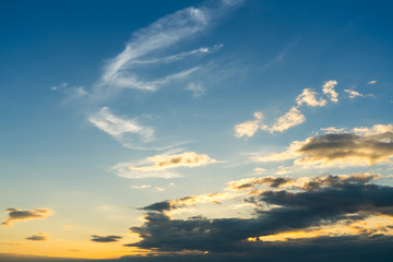 Sunset Sky Background