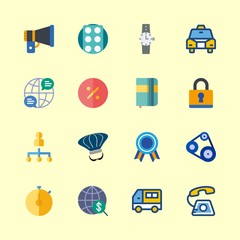16 business icons set