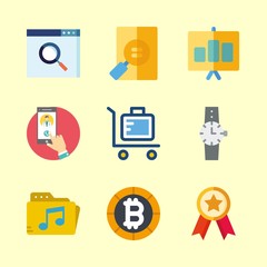9 business icons set