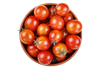 cherry tomatoes isolated