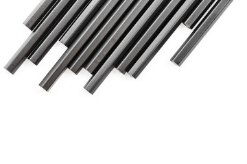 a lot of black pencils