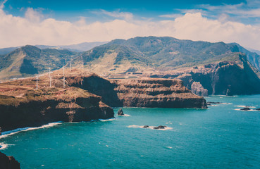 View to Punta de San Lorenzo/Saint Lorenzo Point on Madeira island