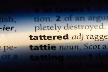 tattered