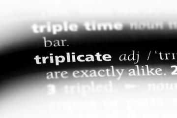 triplicate