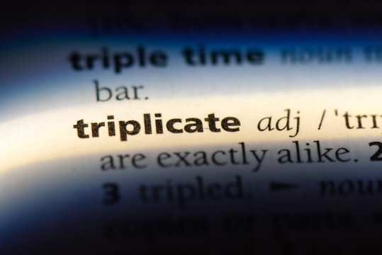 triplicate