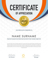 Certificate template modern,luxury and diploma style,vector illustration.