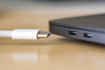 cable with a type-c connector near the type-c connector