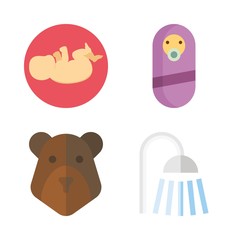 mother icons set. motherhood, portrait, wet and water graphic works