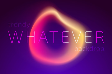Trendy Colorful Fluid Gradient Shape Background with Place fo Text. Backdrop for Banner, Poster, Cover, Flyer, Presentation, Advertising, Intitational Card, Website and Mobile Usage
