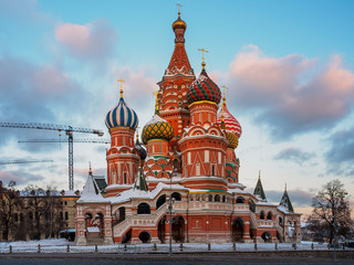 St. Basil's cathedral at Red square in Moscow.