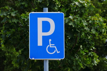 Verkehrszeichen Behindertenparkplatz