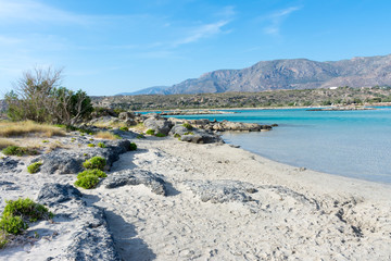 Elafonisi beach in Crete