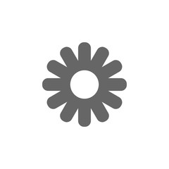 Flower Icon. Vector illustration, flat design.