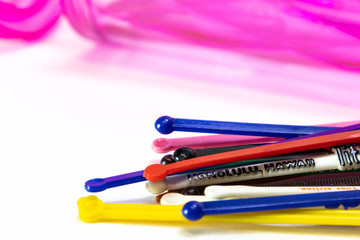 Fototapeta premium plastic swizzle sticks