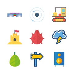 nature icons set. lifestyle, air, globe and mom graphic works