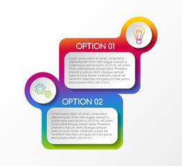 Concept of business infographic template. Vector.