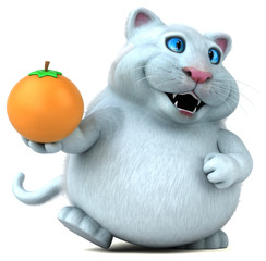 Fun cat - 3D Illustration