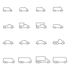 car icon  line vector