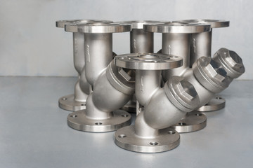 Y-strainer,Stainless y-strainer use before entering pump,to prevent sediment entering the vacuum pump.