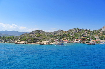 Naklejka na ściany i meble Kekova island, Antalya Turkey.