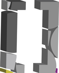 3d font symbol