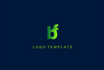BF Green Letter Logo Design