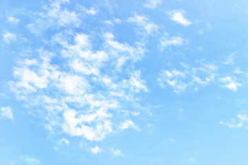 Vast blue sky and clouds sky Horizontal