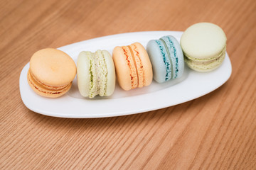 Macaroons - French dessert from almond flour