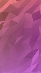 Abstract triangle geometrical pink background. Geometric origami style with gradient. 3D illustration