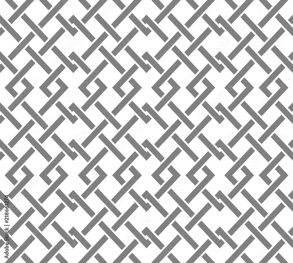 Poster seamless pattern with many intersecting lines and corners. chain of geometric shapes