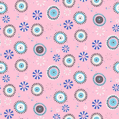 Polka dot vector background. Seamless vector pattern