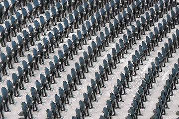 Fototapeta premium Line of seats in a stadium