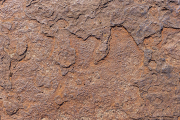 Old rusty iron metal background plate texture.