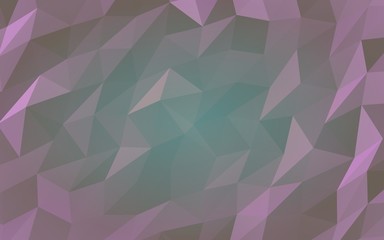 Abstract triangle geometrical purple background. Geometric origami style with gradient. 3D illustration