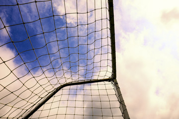 Soccer Goal with Green Grass