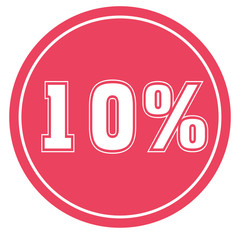  10 % Percent Discount, Sale Up, Special Offer, Trade off, Promotion concept