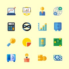 16 finance icons set