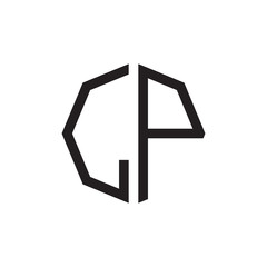 two letter LP octagon logo