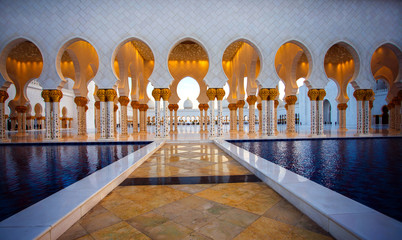Sheikh Zayed Grand Mosque in Abu Dhabi.