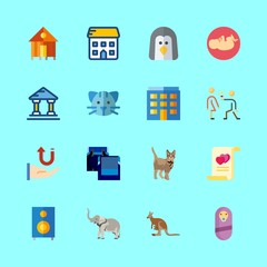 family vector icons set. receive, property, rent and single in this set