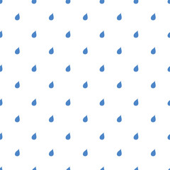 Seamless background, pattern with water drops. Vector illustration - 218670855