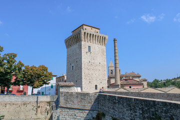 Fototapeta na wymiar Torre Medievale - Fermignano, IT
