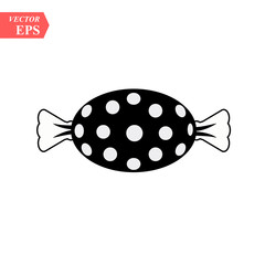 Delicious candy icon. Simple illustration of delicious candy vector icon for web