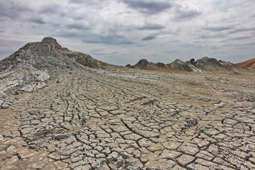 Mud volcanoes in the Gobustan region of Azerbaijan
